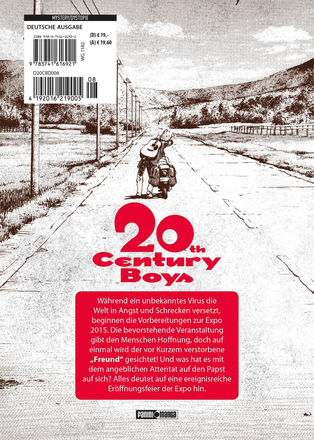 Rückseite: 9783741616921 | 20th Century Boys: Ultimative Edition | Bd. 8 | Naoki Urasawa | Buch