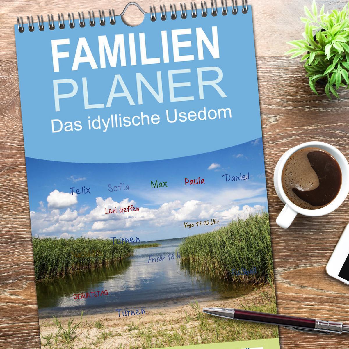 Bild: 9783457118726 | Familienplaner 2025 - Das idyllische Usedom mit 5 Spalten...