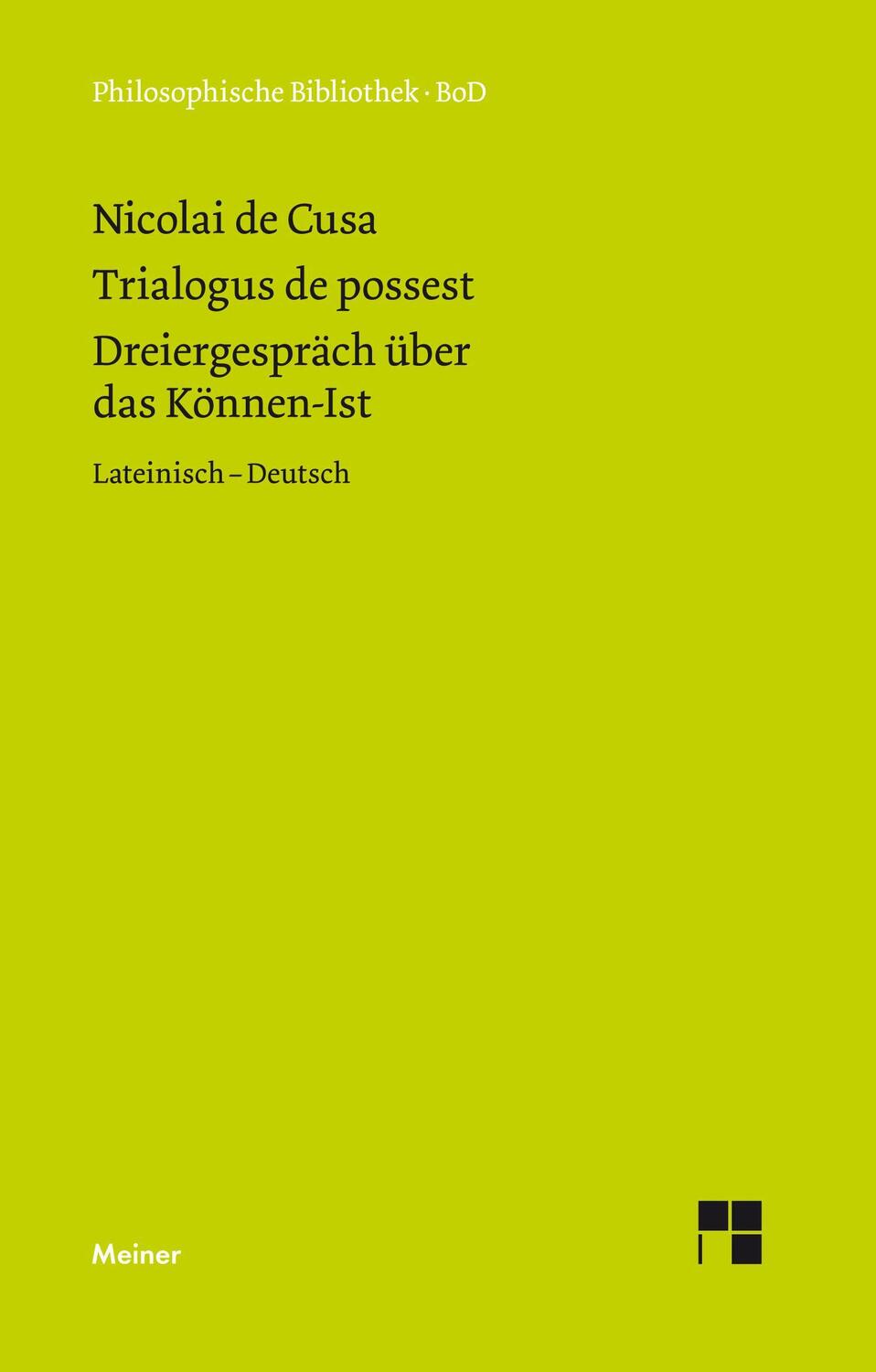 Cover: 9783787309436 | Schriften in deutscher Übersetzung / Dreiergespräch über das...