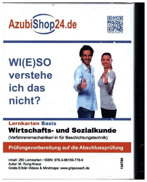 Cover: 9783961597789 | AzubiShop24.de Lernkarten Wirtschafts- und Sozialkunde...