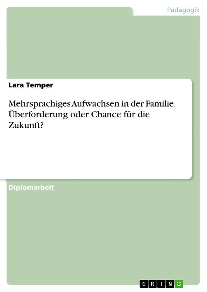 Cover: 9783668065048 | Mehrsprachiges Aufwachsen in der Familie. Überforderung oder Chance...