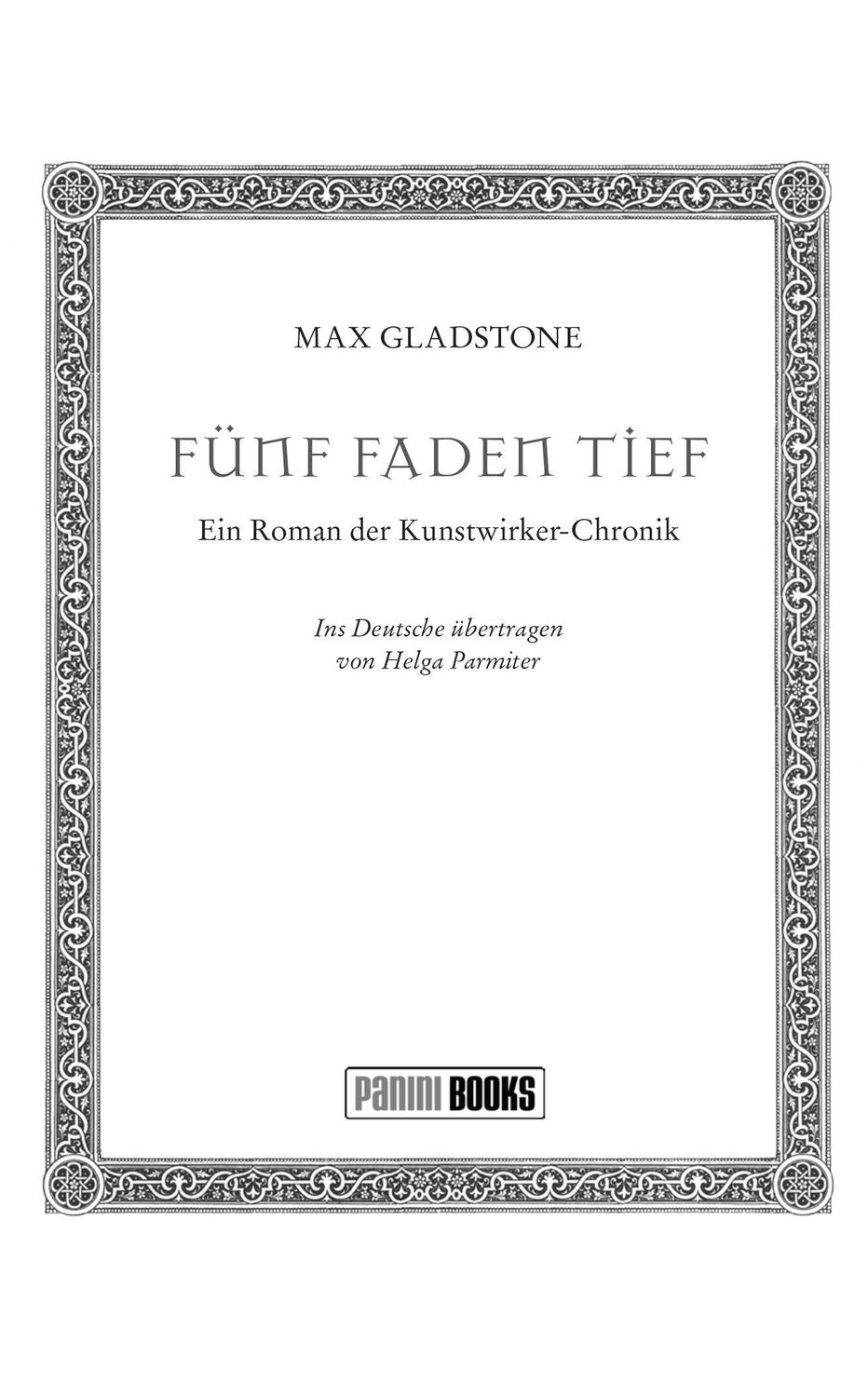 Bild: 9783833242755 | Fünf Faden tief | Max Gladstone | Taschenbuch | 448 S. | Deutsch