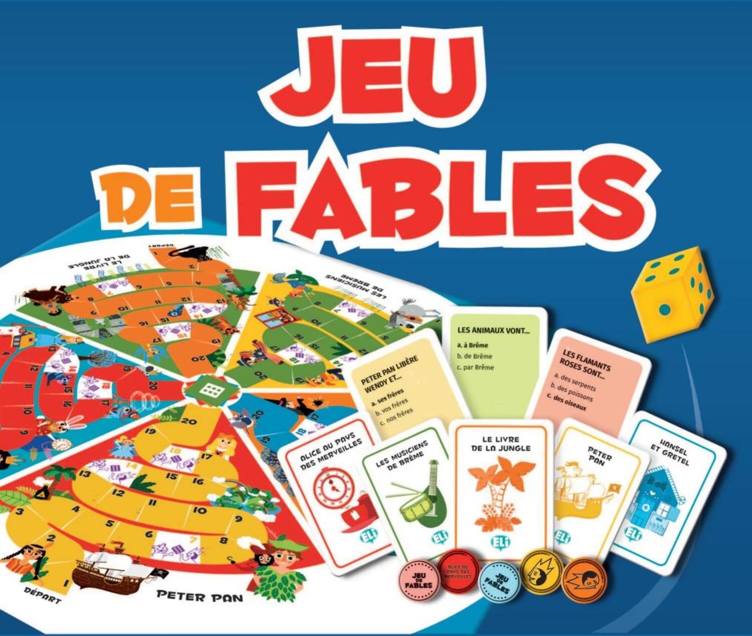 Cover: 9783125152854 | Jeu de fables. Gamebox mit 132 Karten, Spielplan + Download | Spiel