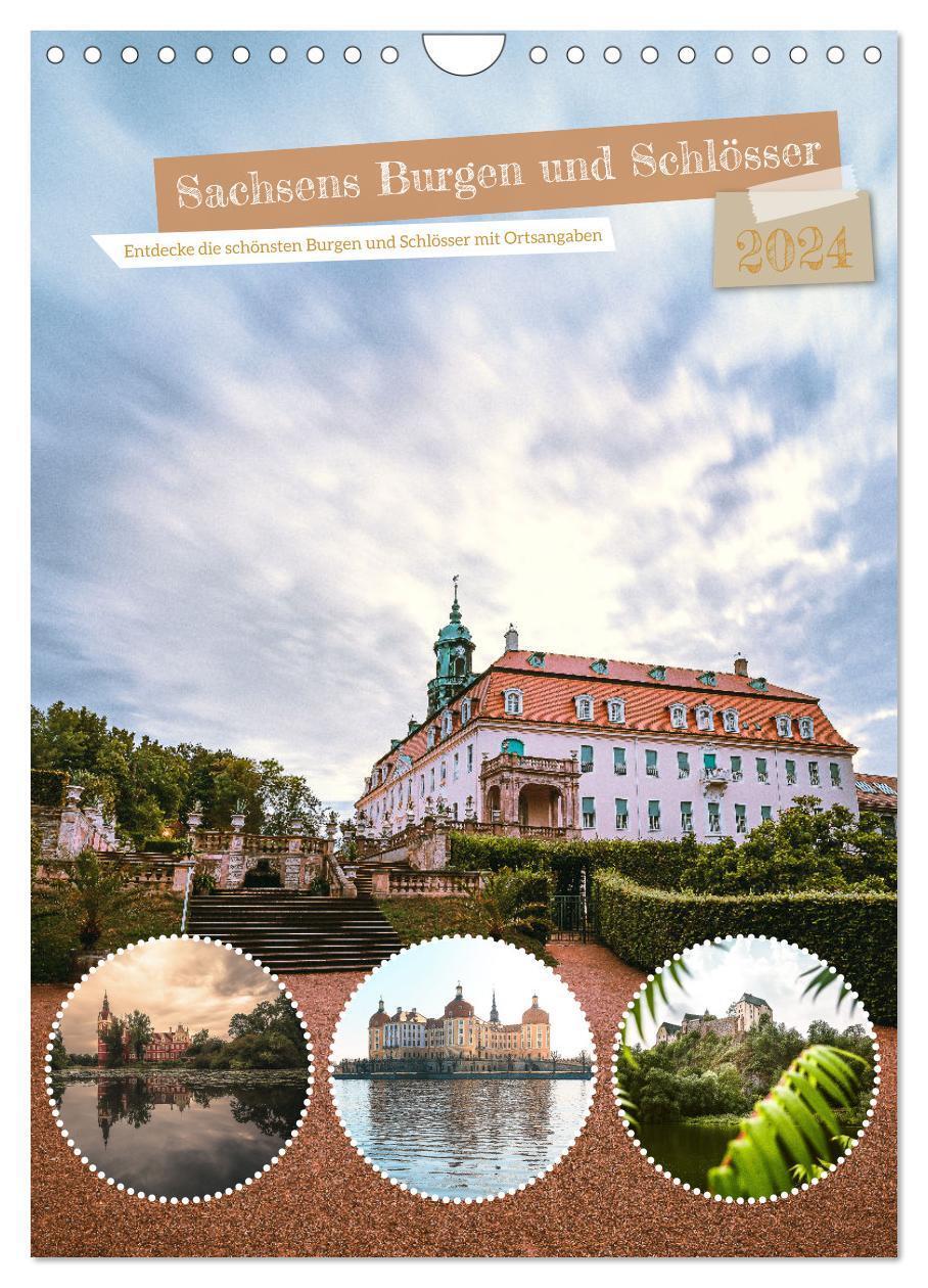 Cover: 9783675432772 | Sachsens Burgen und Schlösser mit Ortsangaben (Wandkalender 2024...
