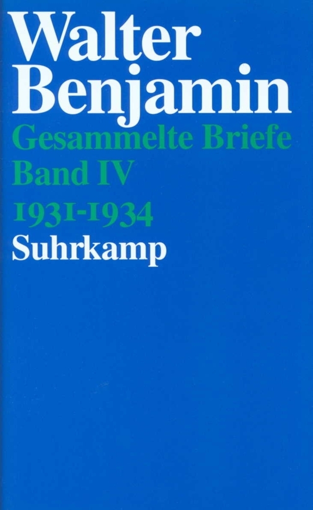 Cover: 9783518582701 | 1931-1934 | Walter Benjamin | Buch | 593 S. | Deutsch | 1998