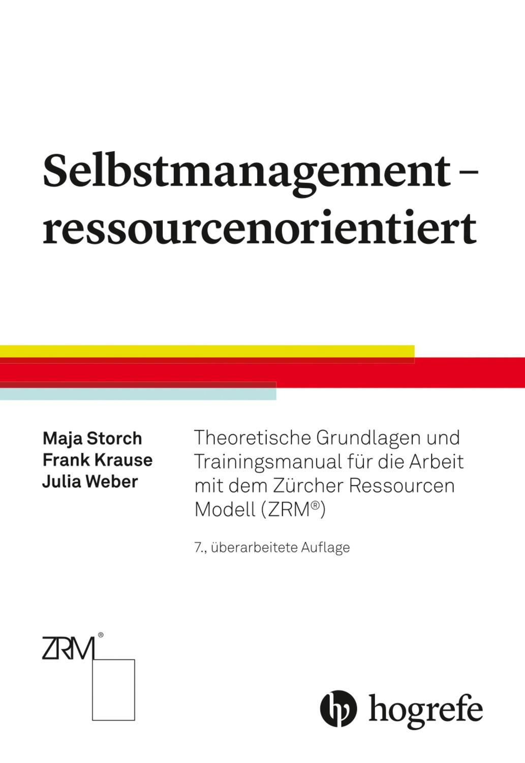 Cover: 9783456862149 | Selbstmanagement - ressourcenorientiert | Maja Storch (u. a.) | Buch