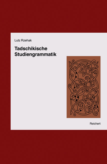 Cover: 9783895001079 | Tadschikische Studiengrammatik | Lutz Rzehak | Buch | Deutsch