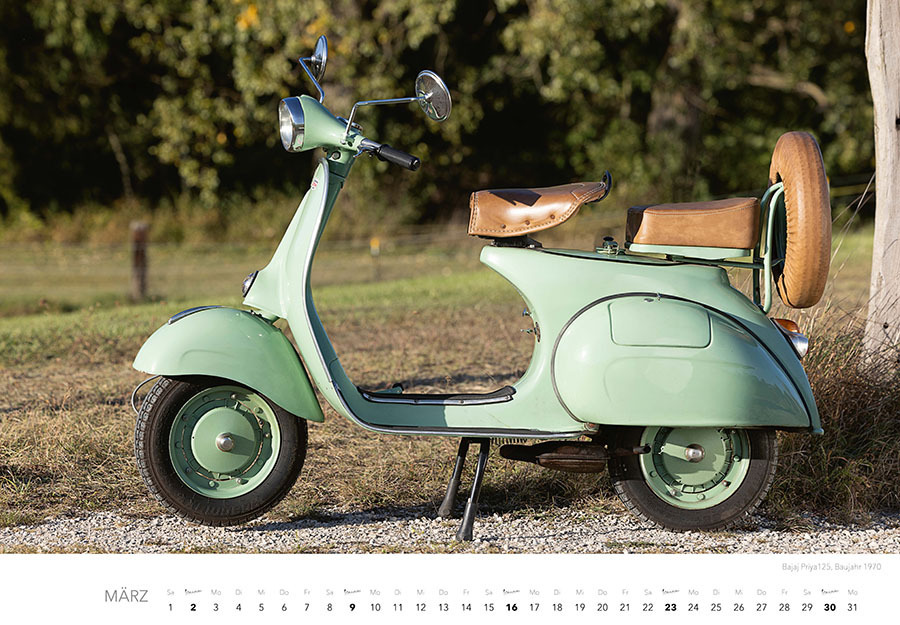 Bild: 9783966648387 | Vespa Kalender 2025 | La Dolce Vita auf zwei Rädern. Roller Kalender