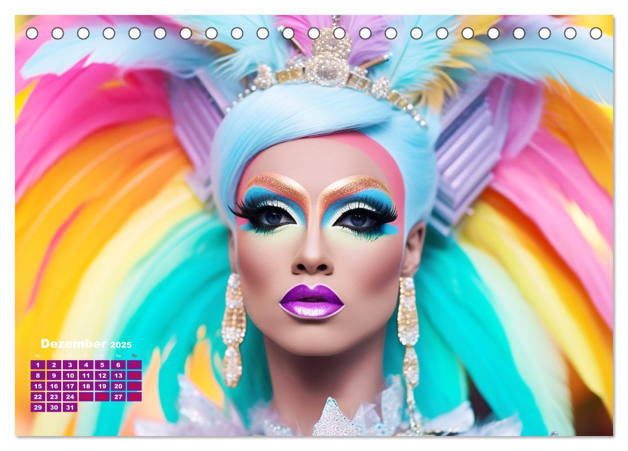 Bild: 9783383895258 | Drag Queens. Glamouröse und wunderschöne Drag-Kunst (Tischkalender...