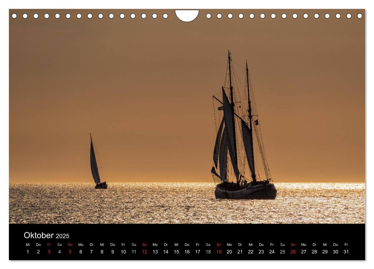 Bild: 9783435581849 | Windjammer auf der Ostsee im Abendlicht (Wandkalender 2025 DIN A4...