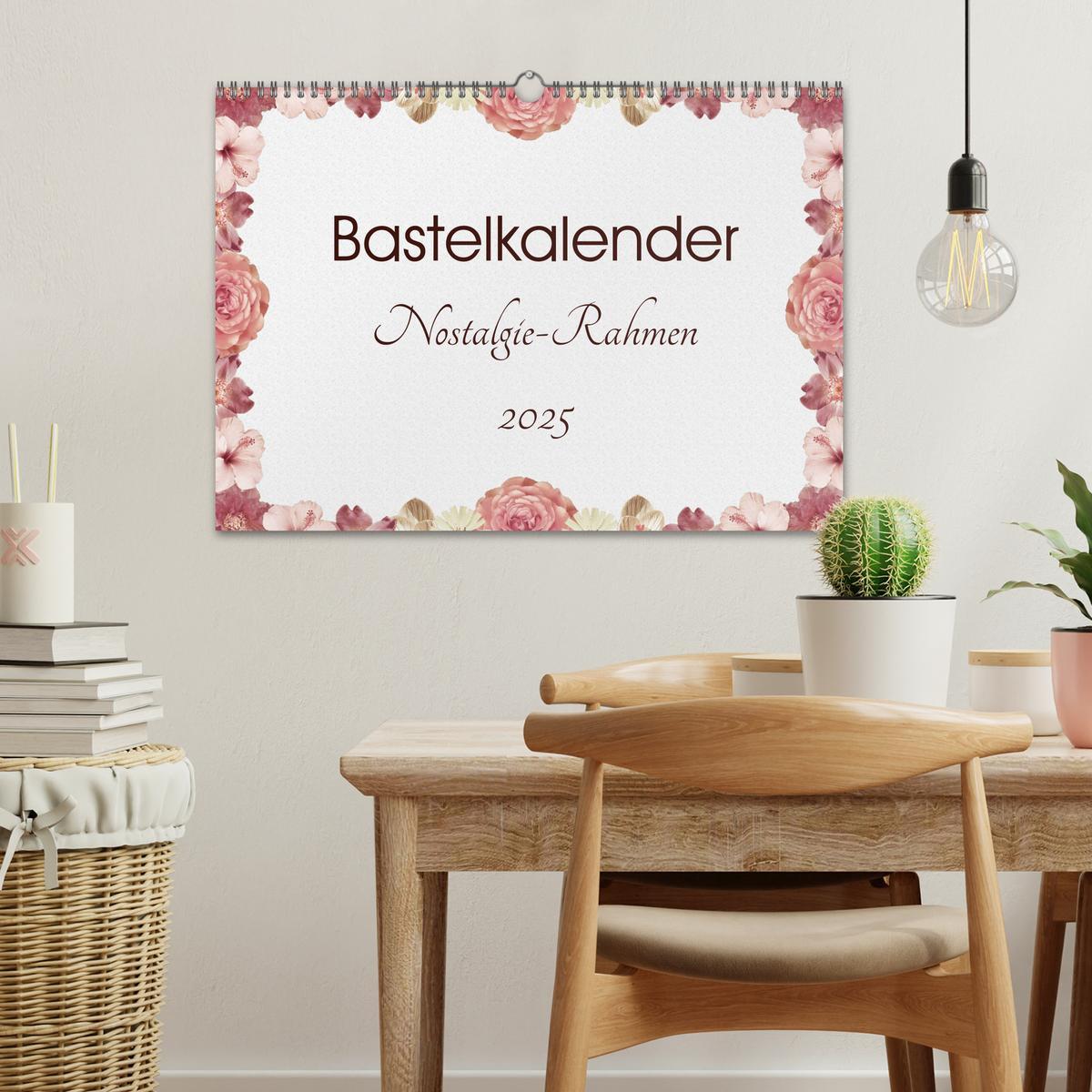 Bild: 9783435600366 | Bastelkalender Nostalgie-Rahmen 2025 (Wandkalender 2025 DIN A3...