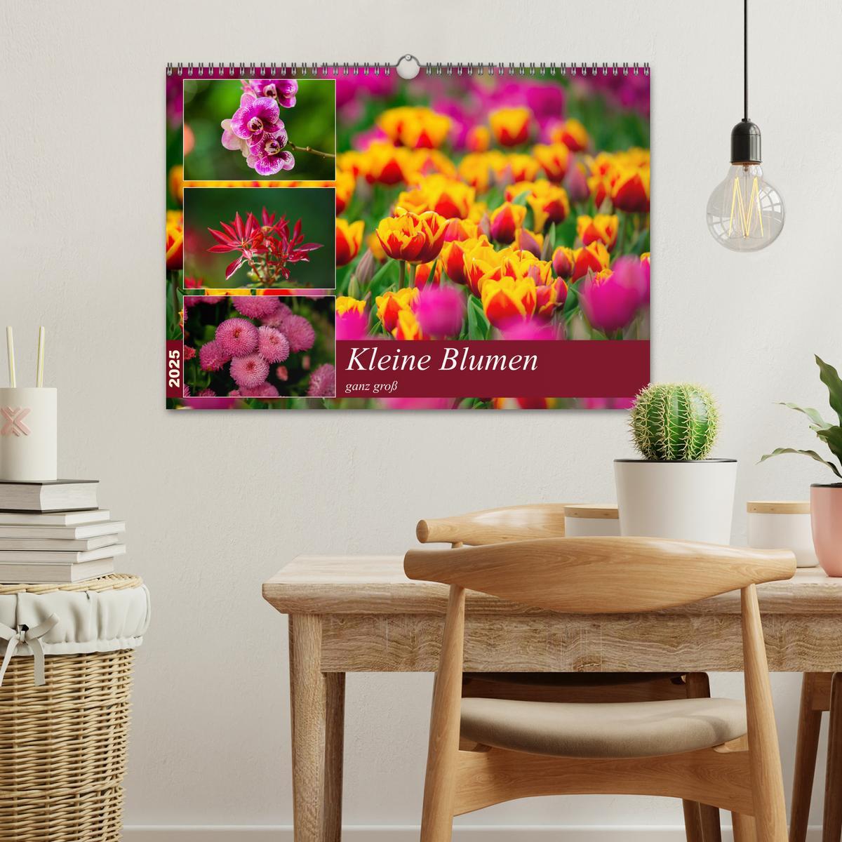 Bild: 9783435227884 | Kleine Blumen ganz groß (Wandkalender 2025 DIN A3 quer), CALVENDO...