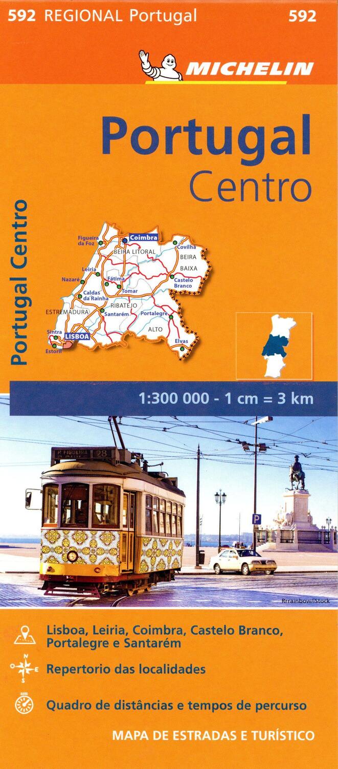Cover: 9782067184756 | Michelin Portugal Mitte | (Land-)Karte | MICHELIN Regionalkarten