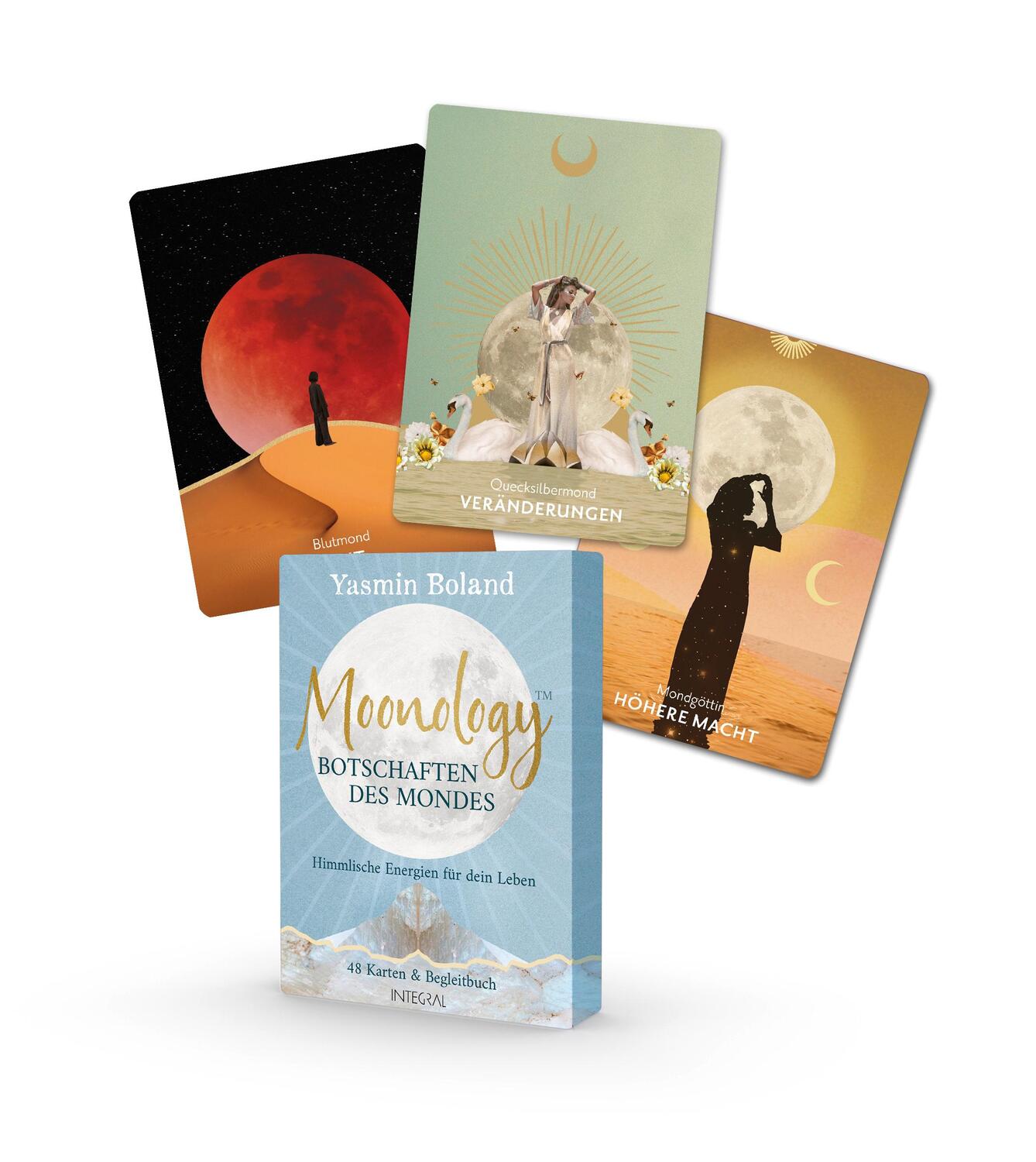 Cover: 4250939600086 | Moonology - Botschaften des Mondes | Yasmin Boland | Box | 144 S.
