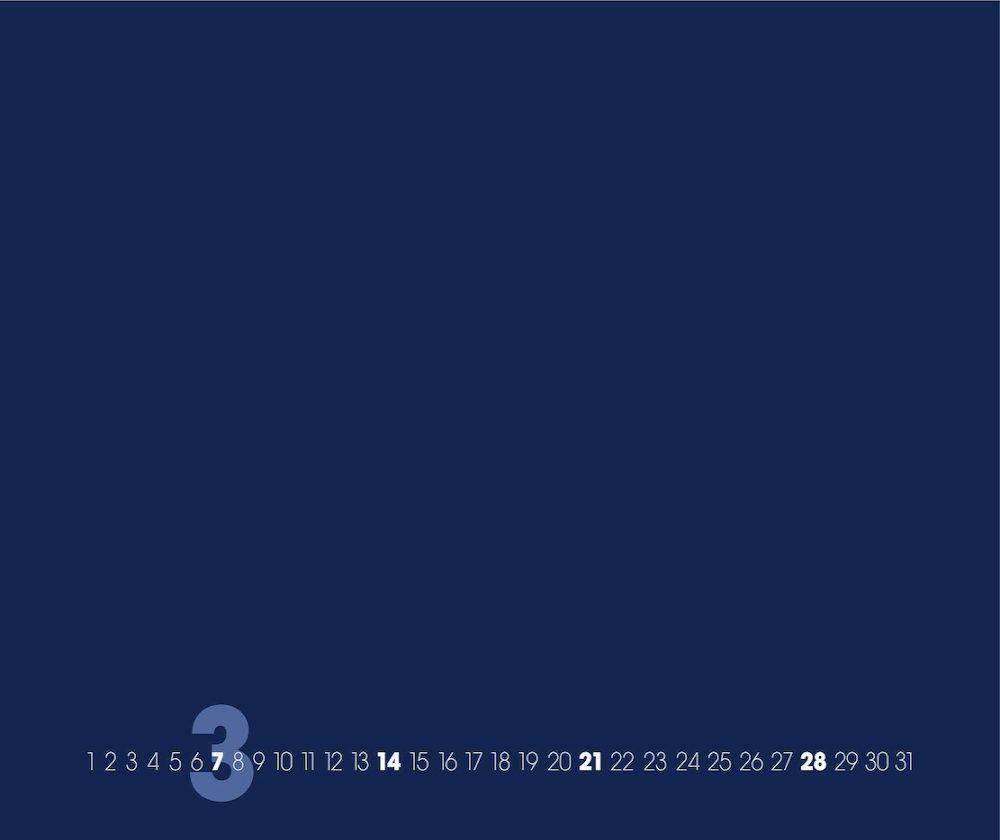 Bild: 9783931282035 | Blue  Blau 2025  Blanko Gross XL Format | Baback Haschemi | Kalender