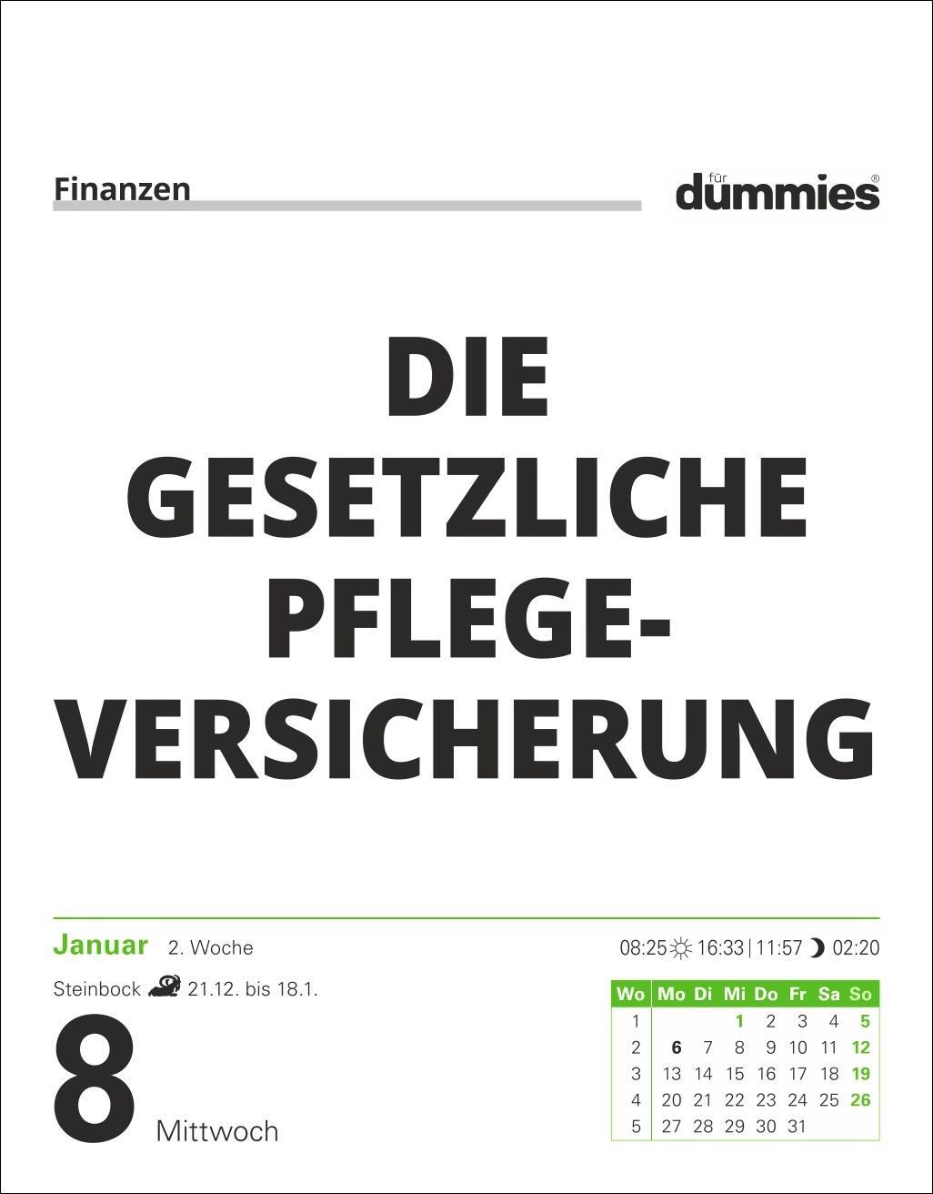 Bild: 9783840035470 | Die Welt erklärt für Dummies Tagesabreißkalender 2025 | Kalender