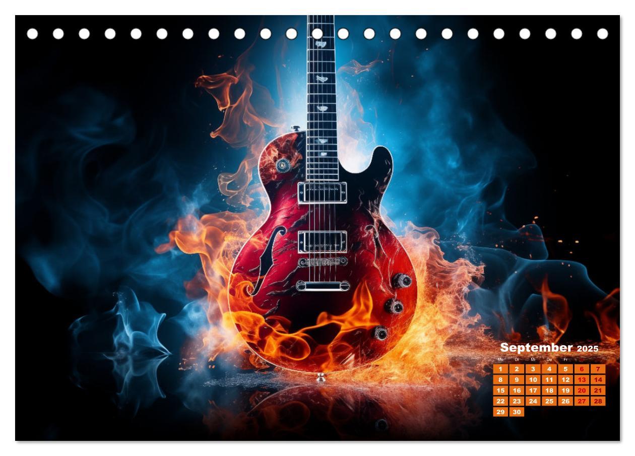 Bild: 9783383763717 | Sechs Saiten, Zwölf Monate - Der Gitarrenkalender (Tischkalender...