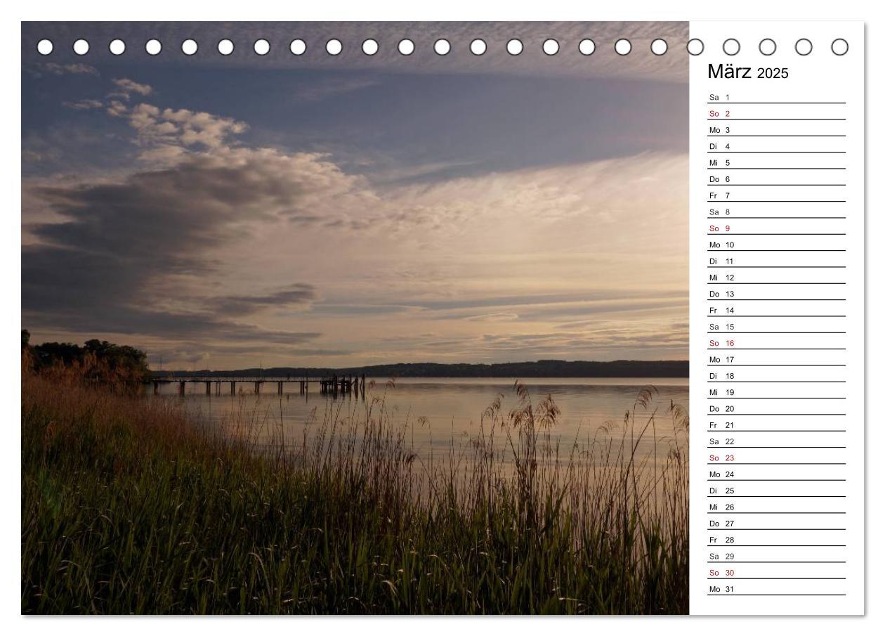 Bild: 9783435513918 | Seestärke - Der Ammersee (Tischkalender 2025 DIN A5 quer), CALVENDO...