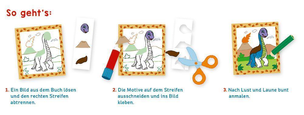 Bild: 9783649633174 | Mein erstes Dino-Bastelbuch | Schneiden, kleben, malen | Taschenbuch