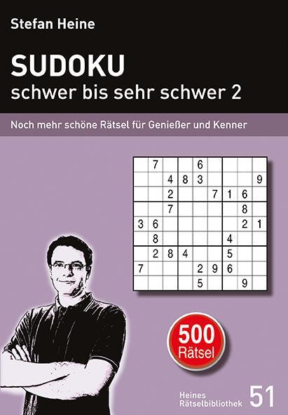 Cover: 9783939940500 | SUDOKU - schwer bis sehr schwer 2 | Stefan Heine | Taschenbuch | 2020