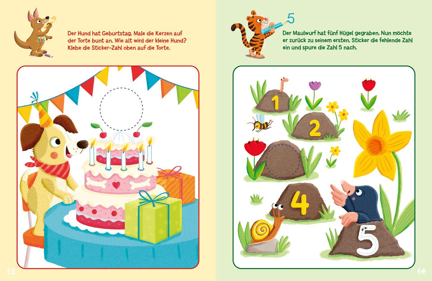 Bild: 9783788645212 | Sticker-Rätsel für Kindergarten-Kids. Erste Zahlen | Broschüre | 32 S.