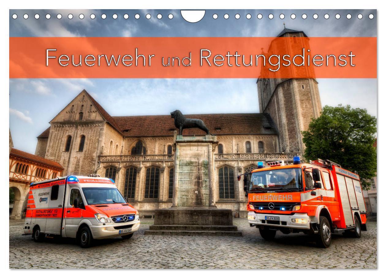 Cover: 9783675460775 | Feuerwehr und Rettungsdienst (Wandkalender 2024 DIN A4 quer),...