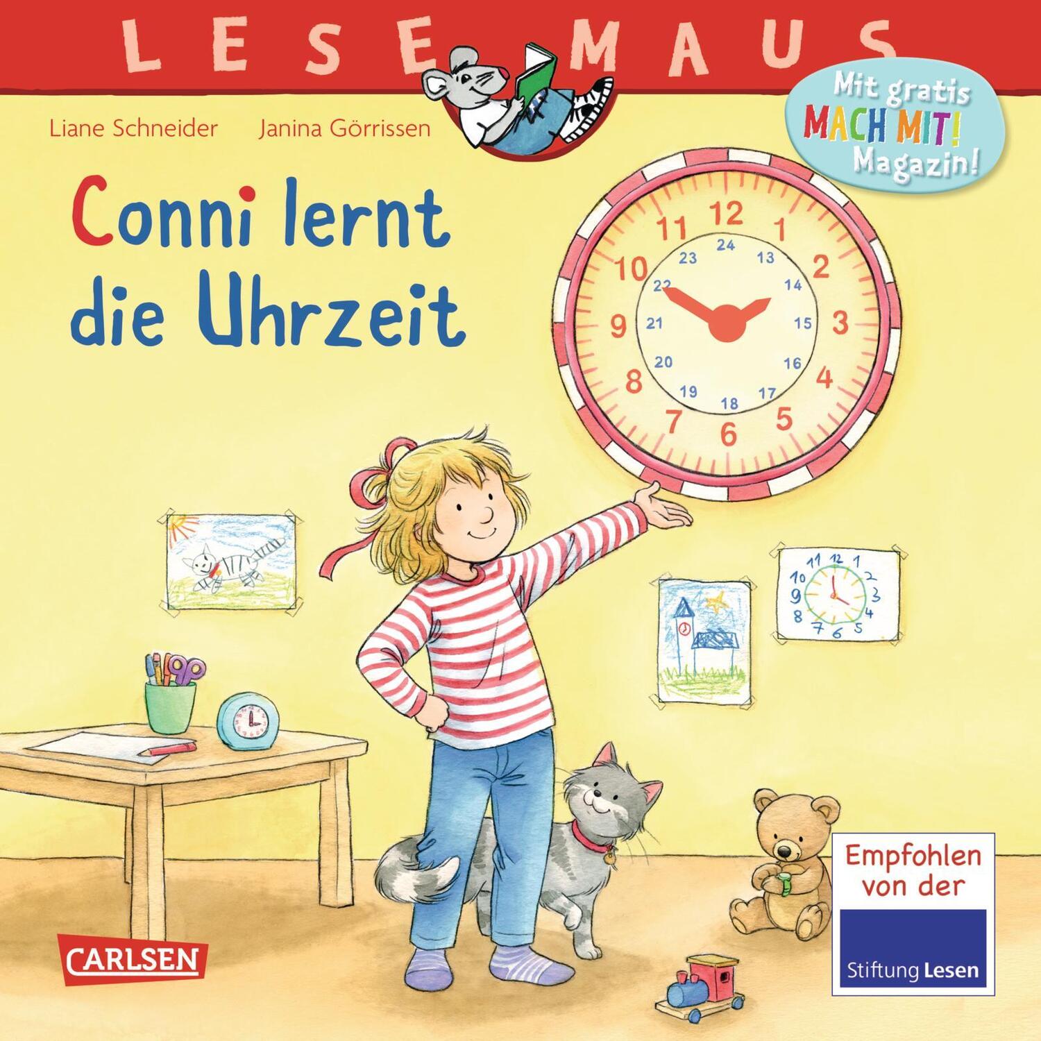 Cover: 9783551080394 | LESEMAUS 190: Conni lernt die Uhrzeit | Liane Schneider | Taschenbuch