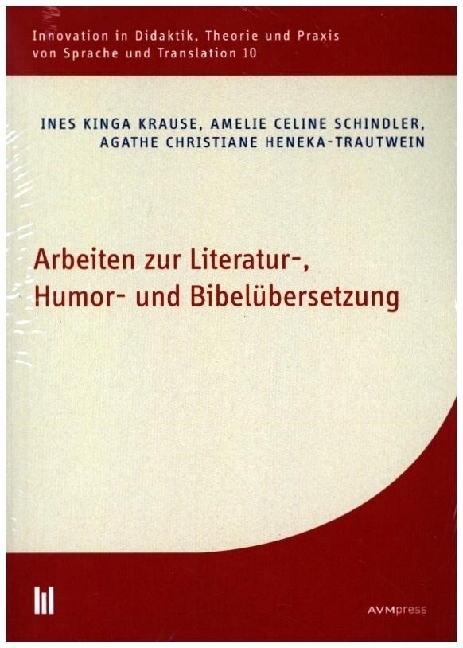 Cover: 9783961350179 | Arbeiten zur Literatur-, Humor- und Bibelübersetzung | Krause (u. a.)