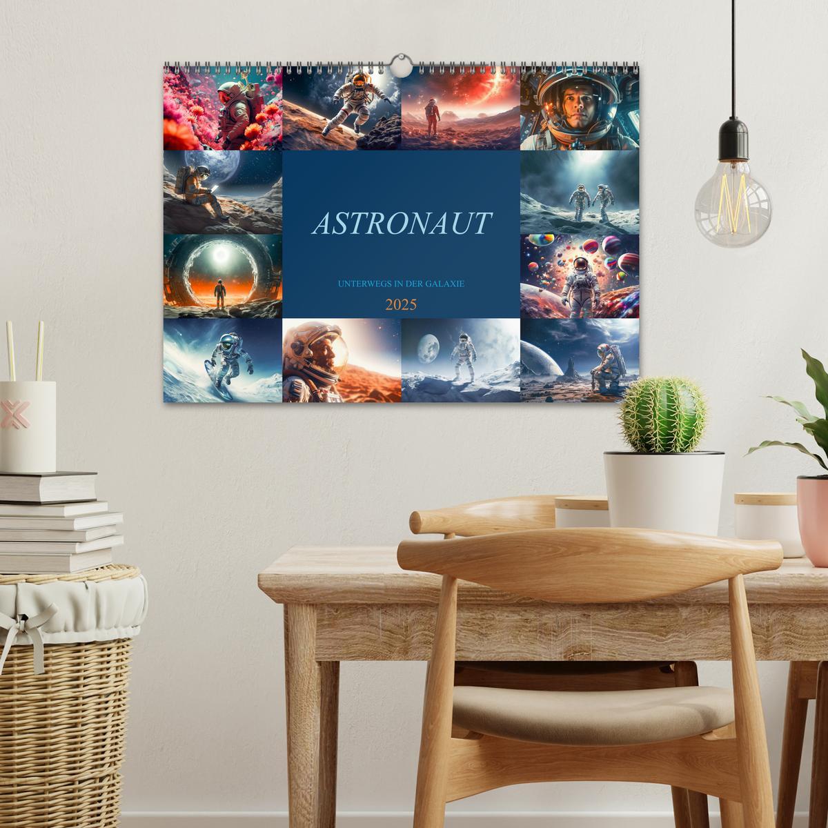 Bild: 9783383773983 | Astronaut - Unterwegs in der Galaxie (Wandkalender 2025 DIN A3...