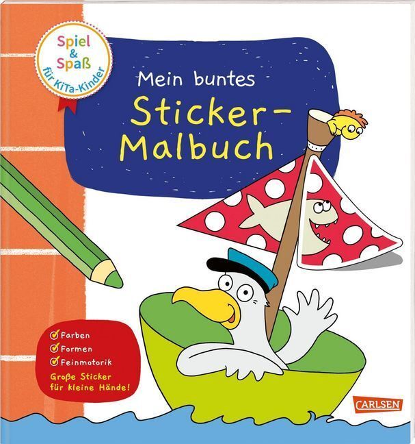 Cover: 9783551189738 | Spiel+Spaß für KiTa-Kinder: Mein buntes Sticker-Malbuch | Anna Himmel
