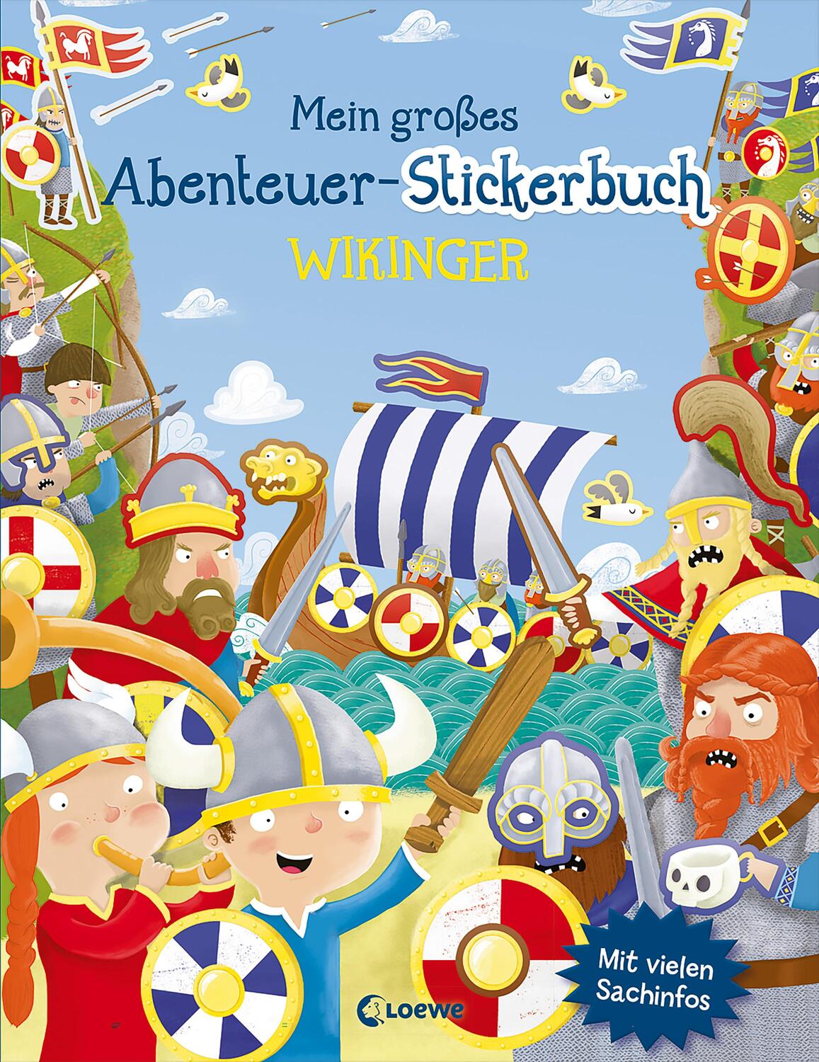 Cover: 9783743212671 | Mein großes Abenteuer-Stickerbuch - Wikinger | Joshua George | Buch
