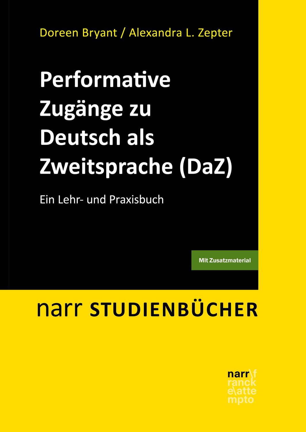 Cover: 9783823385134 | Performative Zugänge zu Deutsch als Zweitsprache (DaZ) | Taschenbuch