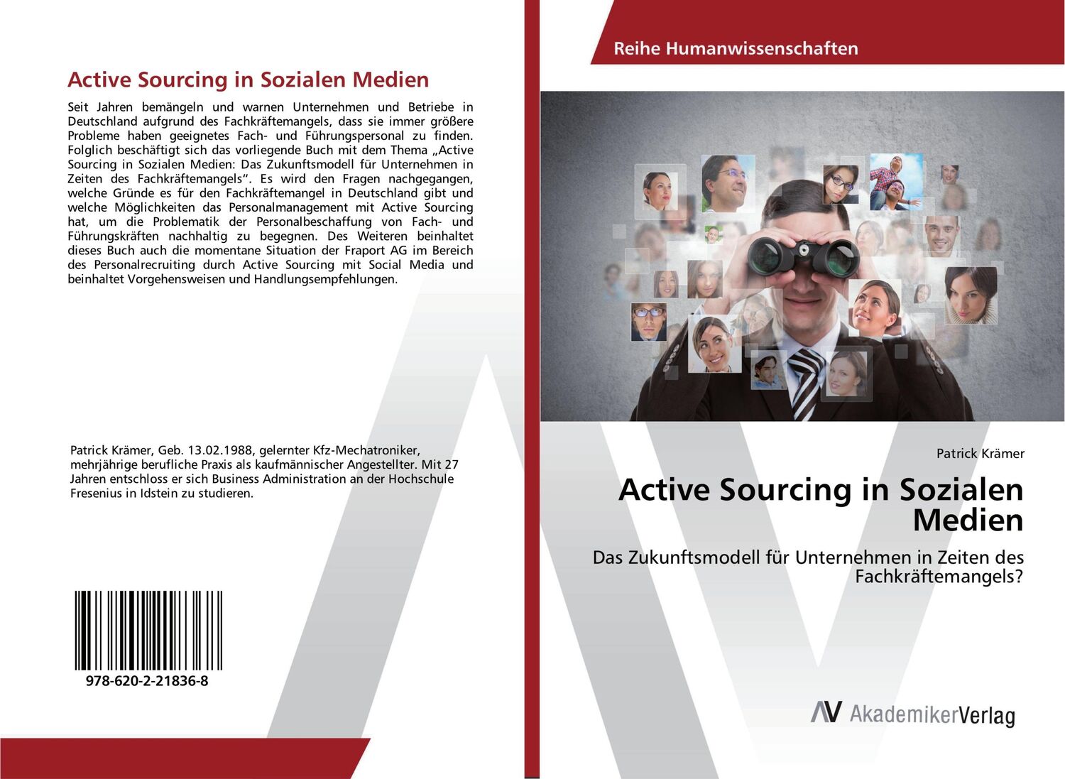 Cover: 9786202218368 | Active Sourcing in Sozialen Medien | Patrick Krämer | Taschenbuch