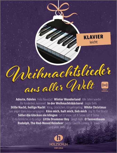 Cover: 9783864341984 | Weihnachtslieder aus aller Welt - Klavier leicht | Broschüre | 44 S.