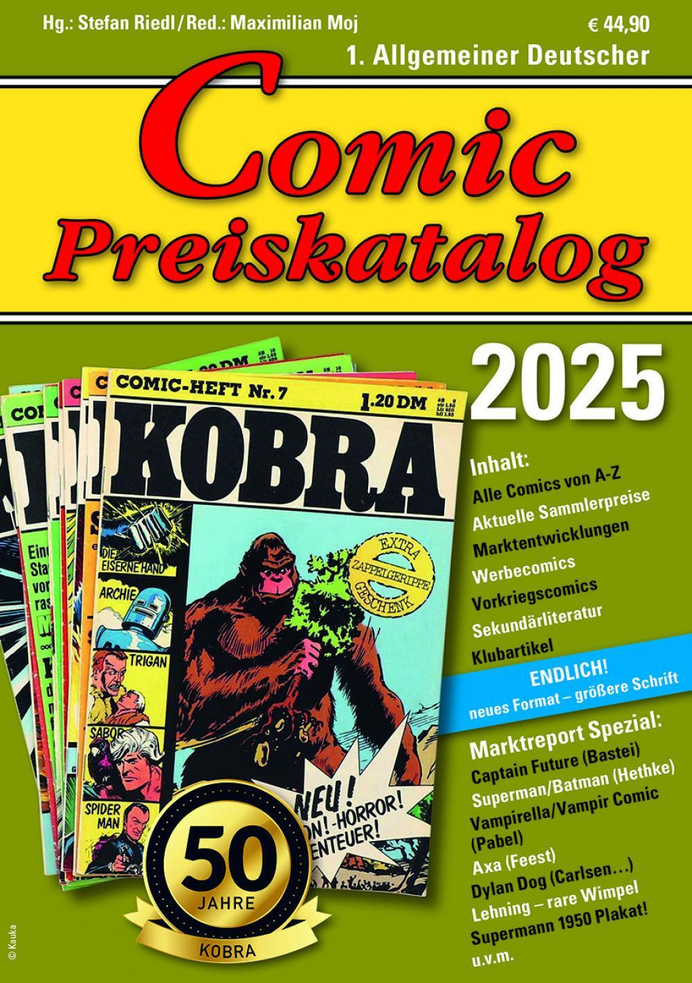 Cover: 9783947800483 | Comic Preiskatalog 2025 SC | Stefan Riedl | Taschenbuch | Deutsch