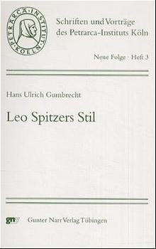 Cover: 9783823354925 | Leo Spitzers Stil | Hans U Gumbrecht | Taschenbuch | 116 S. | Deutsch