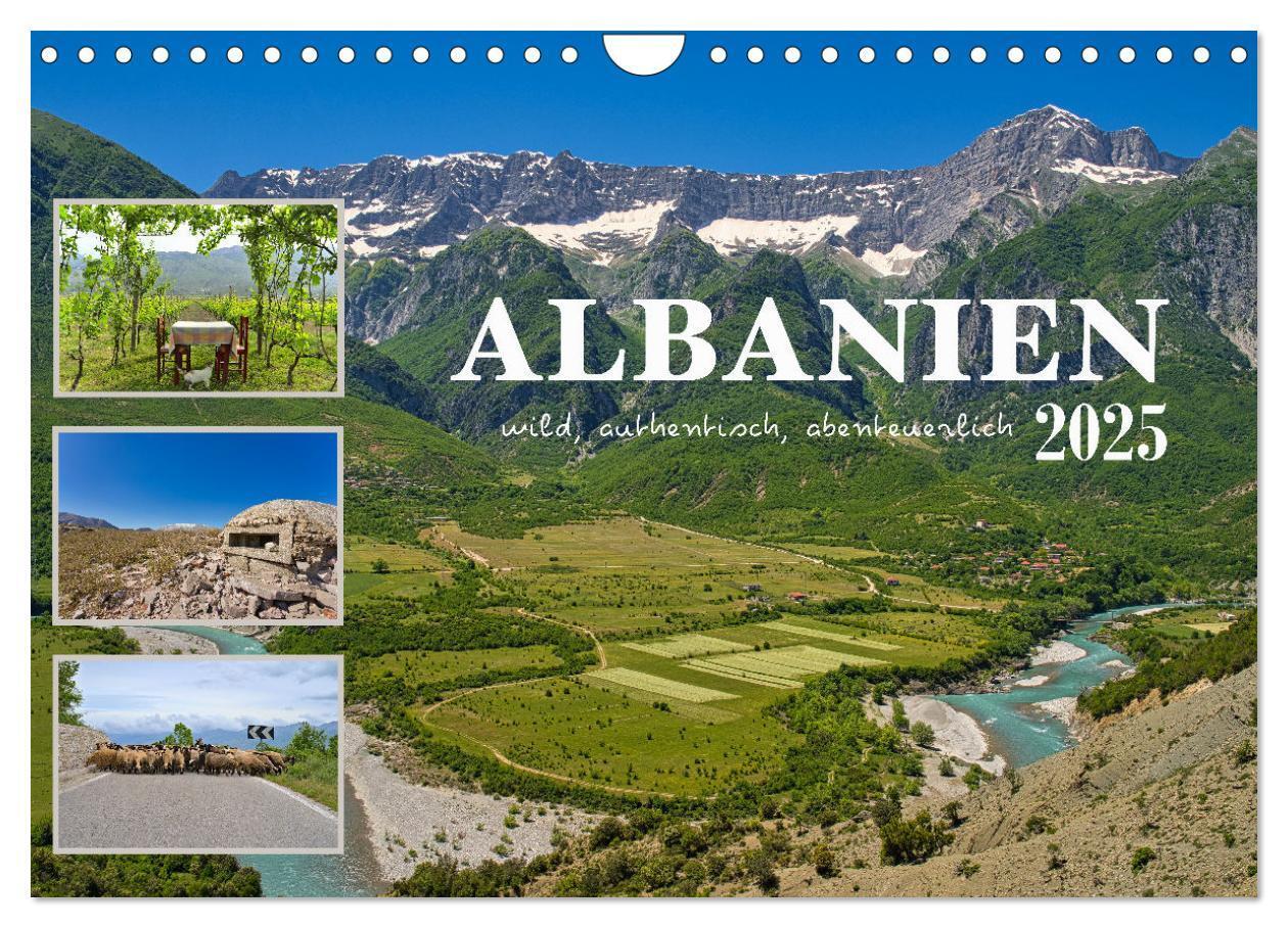 Cover: 9783383798368 | Albanien - wild, authentisch, abenteuerlich (Wandkalender 2025 DIN...