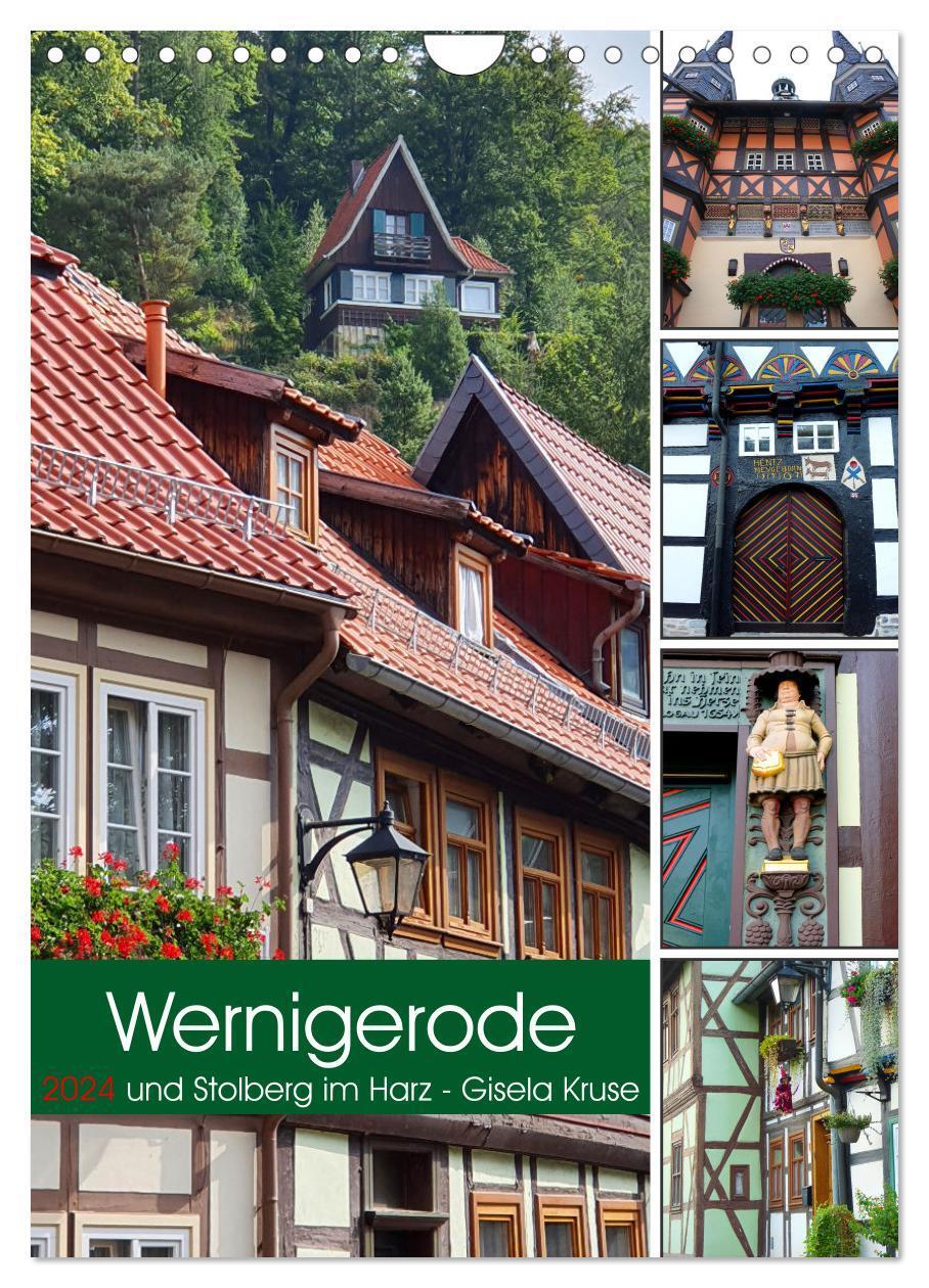 Cover: 9783383645686 | Wernigerode und Stolberg im Harz (Wandkalender 2024 DIN A4 hoch),...