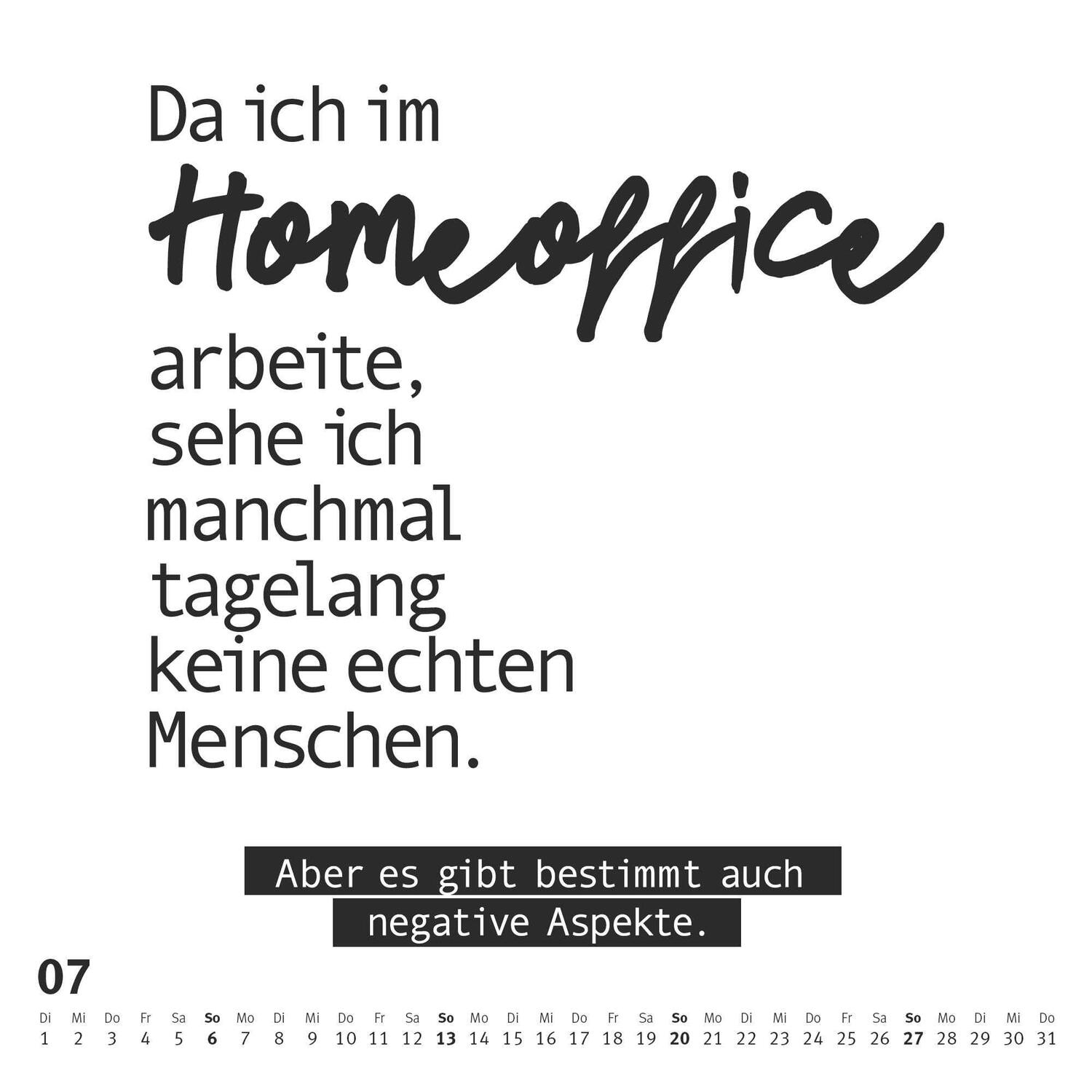 Bild: 4250809653020 | Sprüche im Quadrat 2025 - Typo-Kalender von FUNI SMART ART - Funny...