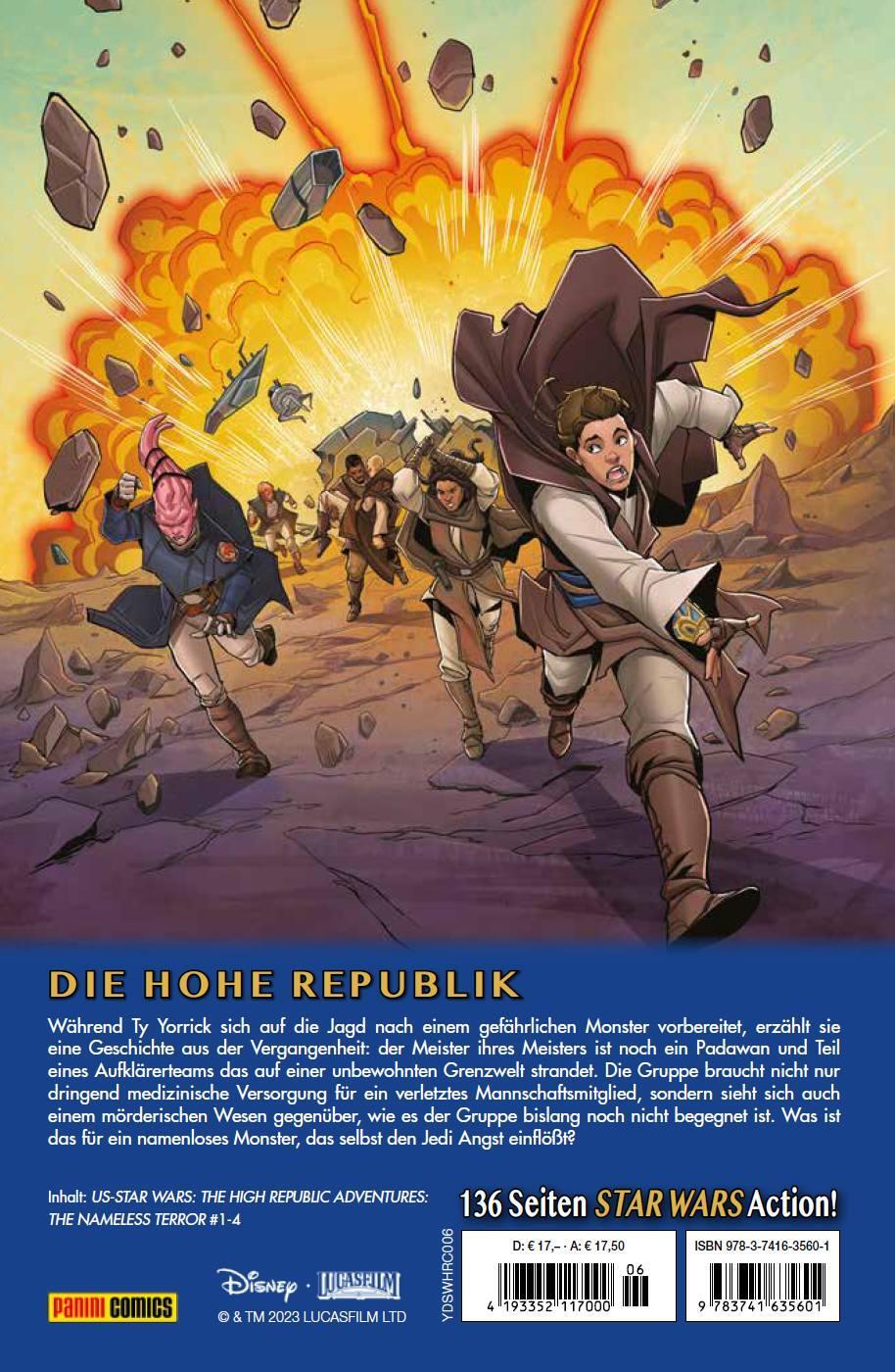 Rückseite: 9783741635601 | Star Wars Comics: Die Hohe Republik - Abenteuer | George Mann (u. a.)