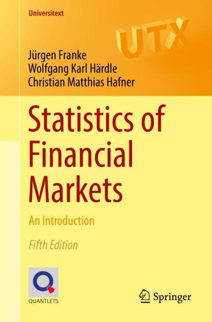 Cover: 9783030137502 | Statistics of Financial Markets | An Introduction | Franke (u. a.)