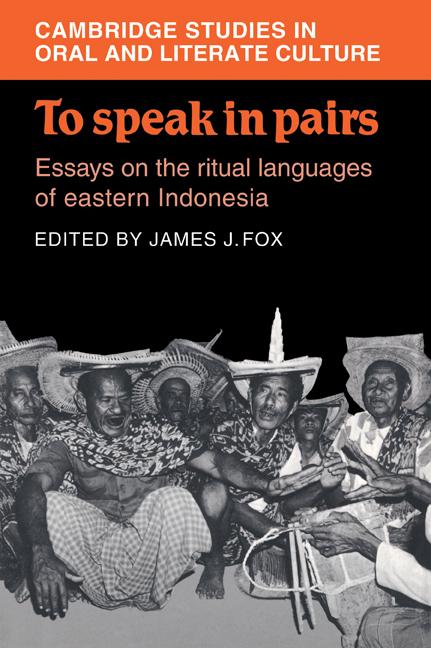 Cover: 9780521028004 | To Speak in Pairs | James J. Fox (u. a.) | Taschenbuch | Englisch