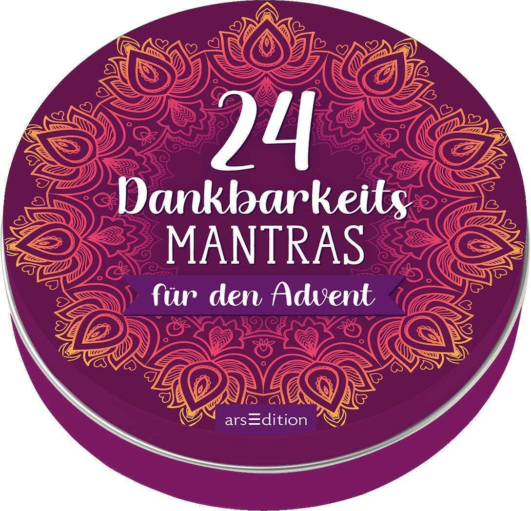 Cover: 9783845854168 | Adventskalender in der Dose. 24 Dankbarkeitsmantras für den Advent