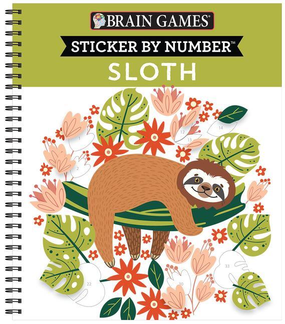 Cover: 9781645582434 | Brain Games - Sticker by Number: Sloth | Ltd (u. a.) | Taschenbuch