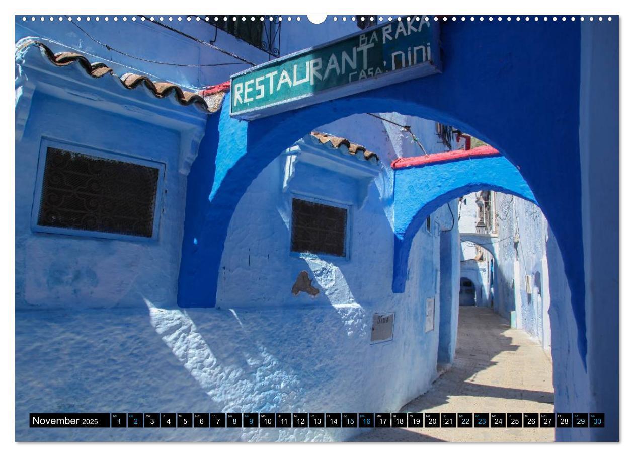 Bild: 9783435618439 | Chefchaouen - Sinfonie in Blau und Weiß (Wandkalender 2025 DIN A2...