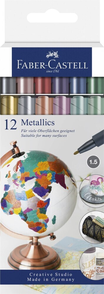 Cover: 4005401607137 | Faber-Castell Metallics Marker, 12er Kartonetui | Stück | Kartonetui