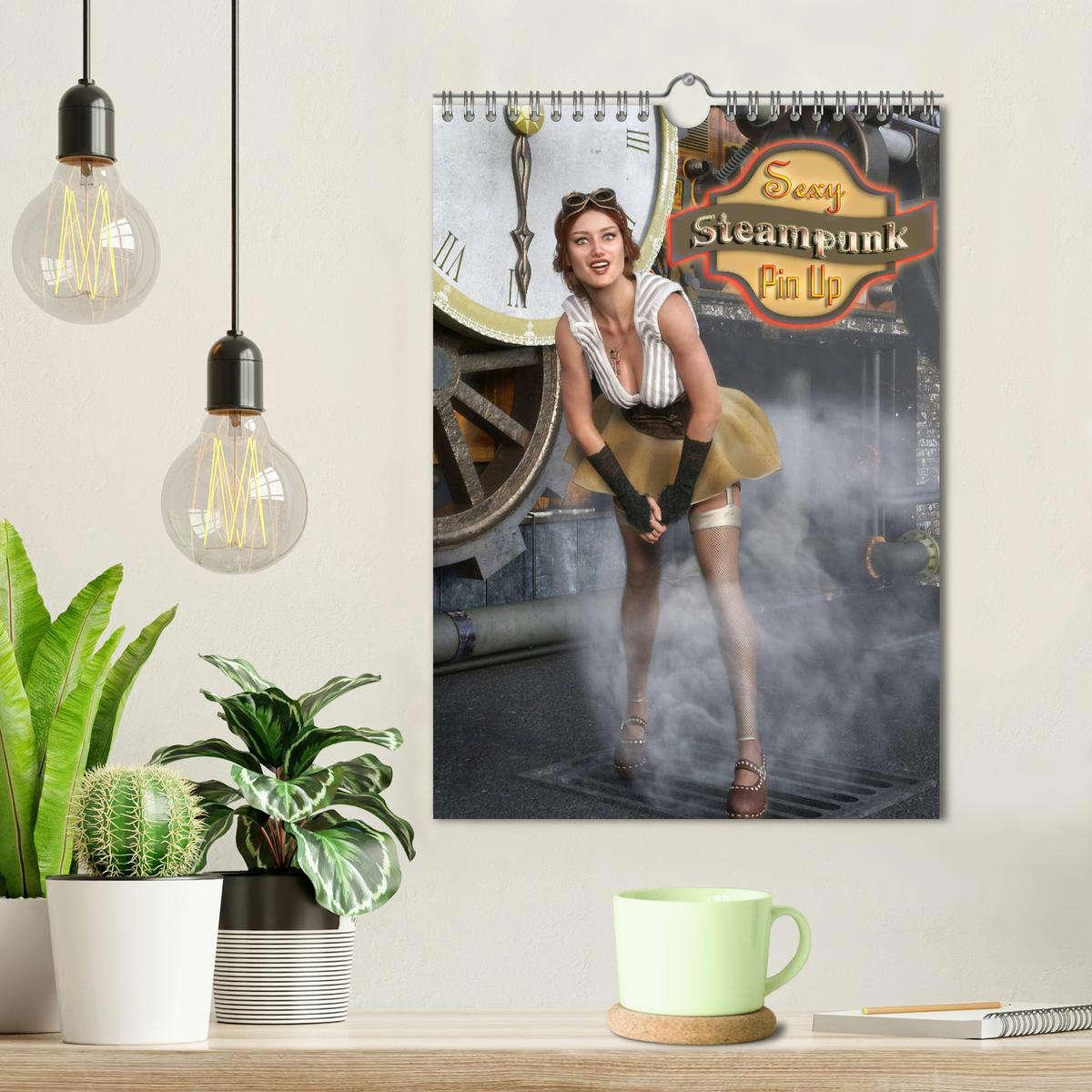 Bild: 9783435940240 | Sexy Steampunk Pin Up (Wandkalender 2025 DIN A4 hoch), CALVENDO...