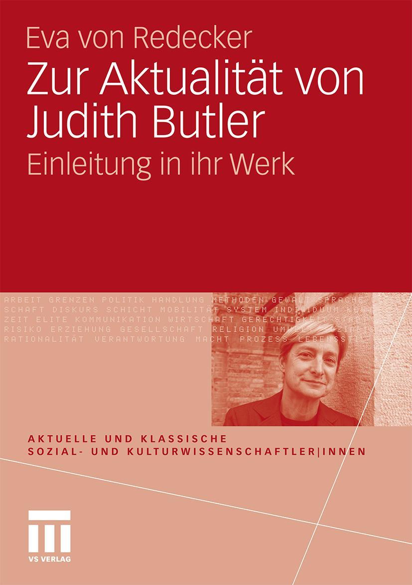 Cover: 9783531164335 | Zur Aktualität von Judith Butler | Einleitung in ihr Werk | Redecker