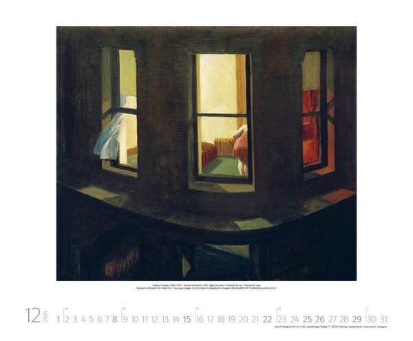 Bild: 9783731868224 | Edward Hopper 2024 | Korsch Verlag | Kalender | Spiralbindung | 14 S.