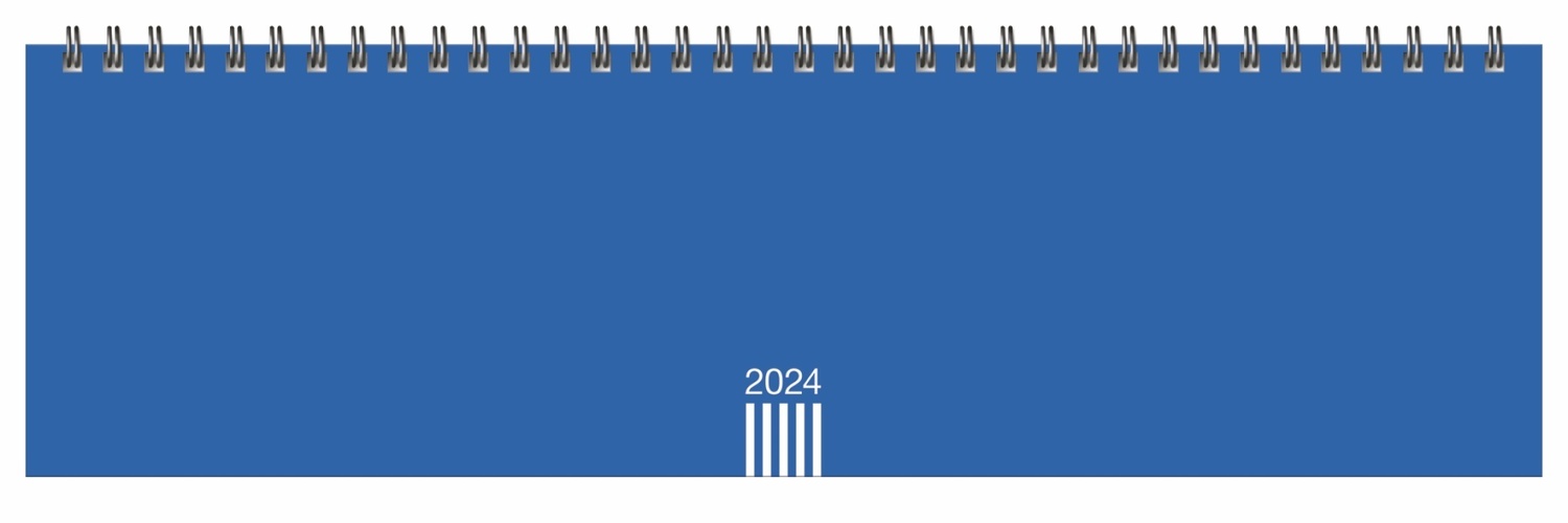 Cover: 9783756401802 | Wochenplaner quer 2024 in blau. Praktischer Tischquerkalender zum...